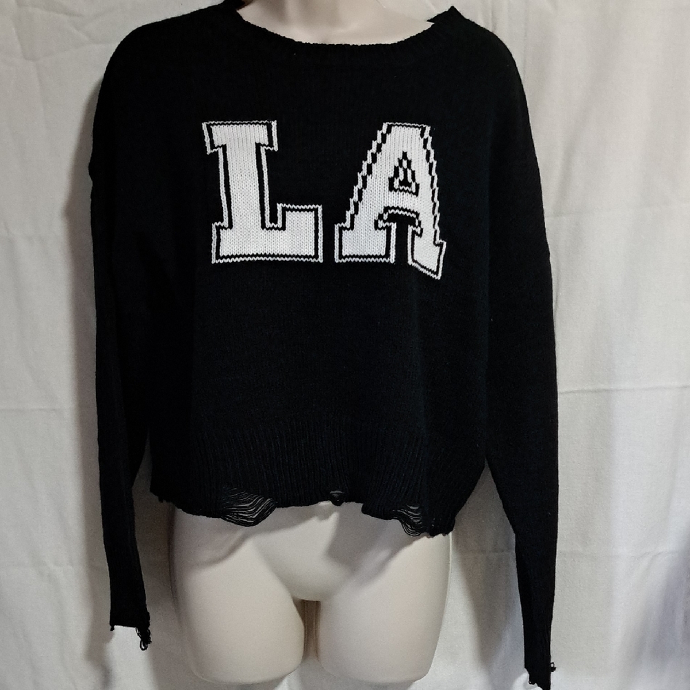 No Comment Crop Sweater